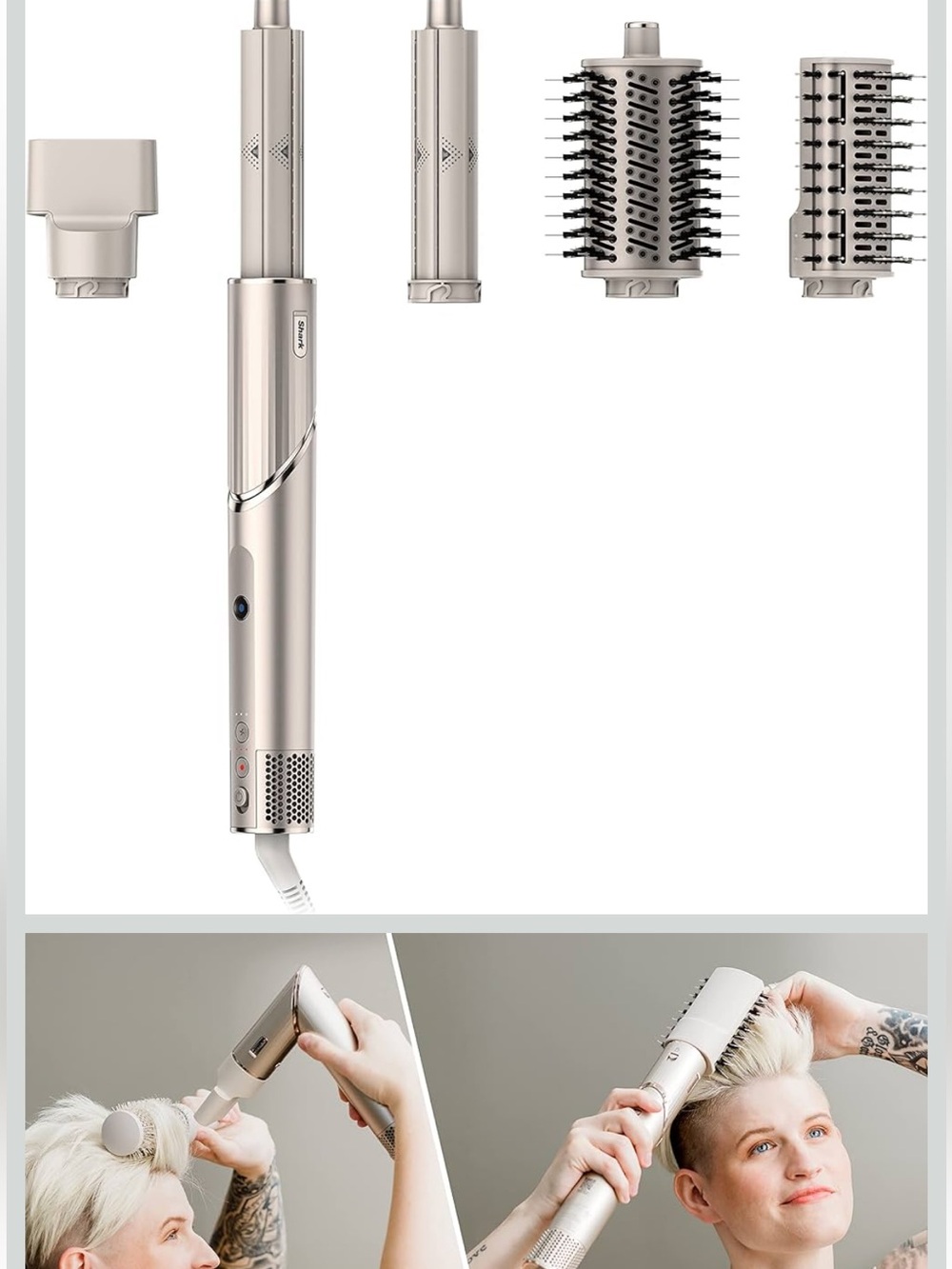 Shark flex style air styling and drying system